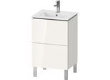Duravit L-Cube Waschtisch-Unterschrank LC667102222 52x42,1x70,4cm, 2 Auszüge, stehend, weiß hochglanz