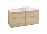 Villeroy und Boch Finion Waschtischunterschrank FA3100PC 120x60,3cm, Abdeckplatte white matt, Oak Veneer