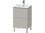 Duravit L-Cube Waschtisch-Unterschrank LC667100707 52x42,1x70,4cm, 2 Auszüge, stehend, betongrau matt