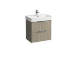 LAUFEN Pro s Waschtisch-Unterbau H4022121102621 57x36x53cm, 2 Schubladen, Ulme hell