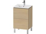 Duravit L-Cube Waschtisch-Unterschrank LC667107171 52x42,1x70,4cm, 2 Auszüge, stehend, mediterane eiche