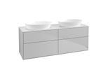 Villeroy und Boch Finion Waschtischunterschrank FA8100GJ 160x60,3cm, Abdeckplatte white matt, Light grey matt