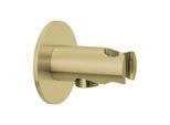 Herzbach Design iX PVD Brauseanschlussbogen 21.995200.1.41 Brass Steel, Rosette d= 70mm, mit Konushalter