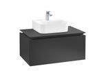 Villeroy & Boch Legato Waschtischunterschrank B73300PD 80x38x50cm, Black Matt Lacquer