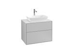 Villeroy und Boch Finion Waschtischunterschrank F75100GJ 80x60,3cm, Abdeckplatte white matt, Light grey matt