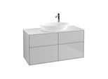 Villeroy und Boch Finion Waschtischunterschrank G91100GJ 120x60,3cm, Emotion, Abdeckplatte white matt, Light grey matt