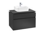 Villeroy & Boch Legato Waschtischunterschrank B73400PD 80x55x50cm, Black Matt Lacquer
