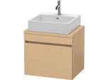Duravit DuraStyle Waschtisch-Unterschrank DS530003030 60 x 47,8 cm, Eiche natur, für Konsole, 1 Auszug
