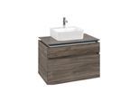 Villeroy und Boch Legato Waschtischunterschrank B73400RK 80x55x50cm, Waschtisch mittig, Stone Oak