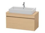 Duravit DuraStyle Waschtisch-Unterschrank DS530403030 100 x 47,8 cm, Eiche natur, für Konsole, 1 Auszug