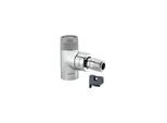 Oventrop Baureihe EQ Thermostatventil 1163562 DN 15, Eck, Messing, weiß pulverbeschichtet