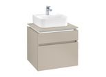 Villeroy & Boch Legato Waschtischunterschrank B732L0VK 60x55x50cm, mit LED-Beleuchtung, Soft Grey