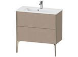 Duravit XViu Waschtisch-Unterschrank XV44890B175 81 x 59,4 x 39 cm, leinen, 2 Auszüge, stehend, champagner matt