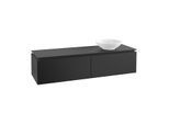 Villeroy & Boch Legato Waschtischunterschrank B59700PD 160x38x50cm, Black Matt Lacquer