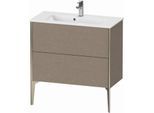 Duravit XViu Waschtisch-Unterschrank XV44890B111 81 x 59,4 x 39 cm, eiche kaschmir, 2 Auszüge, stehend, champagner matt