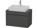 Duravit DuraStyle Waschtisch-Unterschrank DS530204949 80 x 47,8 cm, graphit matt, für Konsole, 1 Auszug