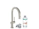 hansgrohe Aqittura M91 Küchenarmatur 76801800 mit Ausziehauslauf, 1jet, Starter Set, Edelstahl Finish