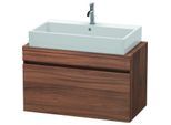 Duravit DuraStyle Waschtisch-Unterschrank DS530307979 90 x 47,8 cm, nussbaum natur, für Konsole, 1 Auszug