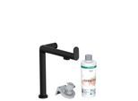 hansgrohe Aqittura M91 Küchenarmatur 76802670 1jet, Starter Set, mattschwarz