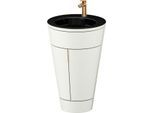 Duravit Starck 1,c-bonded Set S19515O04390010 Griff Bronze, Keramik Schwarz Matt, Innenbeleuchtung, bodenstehend, Nordic Weiß Seidenmatt, 864 x 560 x 605 mm