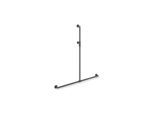 Hewi System 900 Duschhandlauf 900.35M43260ER 1250 x 1185 mm, pulverbeschichtet dunkelgrau tiefmatt