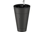 Duravit Starck 1,c-bonded Set S19515O10580010 Griff Chrom, Keramik Schwarz Matt, Innenbeleuchtung, bodenstehend, Graphit Seidenmatt, 864 x 560 x 605 mm