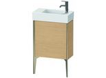 Duravit XViu Waschtisch-Unterschrank XV4532LB130 48,4 x 49,3 x 23,4 cm, links, Eiche natur, 1 Tür, champagner matt