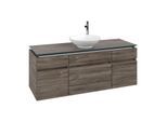 Villeroy und Boch Legato Waschtischunterschrank B58600RK 140x55x50cmm Waschtisch mittig, Stone Oak