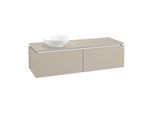 Villeroy & Boch Legato Waschtischunterschrank B587L0VK 140x38x50cm, mit LED-Beleuchtung, Soft Grey