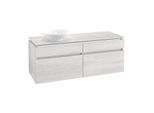 Villeroy & Boch Legato Waschtischunterschrank B588L0E8 140x55x50cm, mit LED-Beleuchtung, White Wood