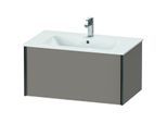 Duravit XViu Waschtisch-Unterschrank XV40260B243 81 x 40 x 48 cm, basalt matt, 1 Auszug, wandhängend, schwarz matt