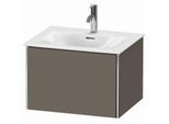 Duravit XSquare Waschtisch-Unterschrank XS422209090 61x39,7x47,8cm, Flannel Grey seidenmatt, 1 Auszug