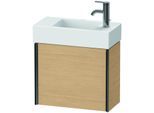 Duravit XViu Waschtisch-Unterschrank XV4232LB230 48,4 x 39,7 x 23,4 cm, links, Eiche natur, 1 Tür, schwarz matt
