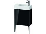 Duravit XViu Waschtisch-Unterschrank XV4532RB240 48,4 x 49,3 x 23,4 cm, rechts, schwarz hochglanz, 1 Tür, schwarz matt