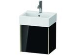 Duravit XViu Waschtisch-Unterschrank XV4231LB140 43,4x33,4x39,7cm, champagner matt, Tür links, schwarz hochglanz