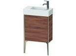 Duravit XViu Waschtisch-Unterschrank XV4532LB179 48,4 x 49,3 x 23,4 cm, links, nussbaum natur, 1 Tür, champagner matt