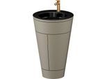 Duravit Starck 1,c-bonded Set S19515O04920000 Griff Bronze, Keramik Schwarz Matt, bodenstehend, Stein Grau Seidenmatt, 864 x 560 x 605 mm