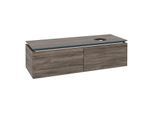 Villeroy und Boch Legato Waschtischunterschrank B58900RK 140x38x50cm, Waschtisch rechts, Stone Oak