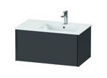 Duravit XViu Waschtisch-Unterschrank XV40260B249 81 x 40 x 48 cm, graphit matt, 1 Auszug, wandhängend, schwarz matt