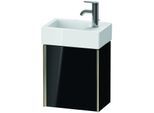 Duravit XViu Waschtisch-Unterschrank XV4230RB140 36,4x39,7x23,4 cm, rechts, schwarz hochglanz, 1 Tür, champagner matt