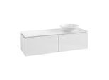 Villeroy & Boch Legato Waschtischunterschrank B589L0DH 140x38x50cm, mit LED-Beleuchtung, Glossy White