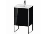 Duravit XSquare Waschtisch-Unterschrank XS452104040 51x84x41,8cm, 2 Auszüge, schwarz hochglanz