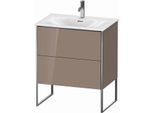 Duravit XSquare Waschtisch-Unterschrank XS452308686 71x84x47,8cm, cappuccino hochglanz, 2 Auszüge