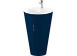 Duravit Starck 1,c-bonded Set S19513O10980000 Griff Chrom, Keramik Weiß Matt, bodenstehend Nachtblau Seidenmatt, 864 x 560 x 605 mm