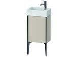Duravit XViu Waschtisch-Unterschrank XV4530LB291 36,4 x 49,3 x 23,4 cm, links, taupe matt, 1 Tür, schwarz matt