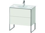 Duravit XSquare Waschtisch-Unterschrank XS452403939 81x84x47,8cm, Nordic weiß seidenmatt, 2 Auszüge