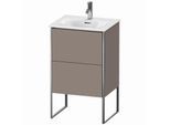 Duravit XSquare Waschtisch-Unterschrank XS452104343 51x84x41,8cm, 2 Auszüge, Basalt matt