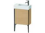 Duravit XViu Waschtisch-Unterschrank XV4532RB230 48,4 x 49,3 x 23,4 cm, rechts, Eiche natur, 1 Tür, schwarz matt