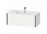 Duravit XViu Waschtisch-Unterschrank XV40270B218 101 x 40 x 48 cm, weiß matt, 1 Auszug, wandhängend, schwarz matt