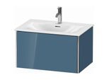 Duravit XSquare Waschtisch-Unterschrank XS422304747 71x39,7x47,8cm, Stone Blue hochglanz, 1 Auszug